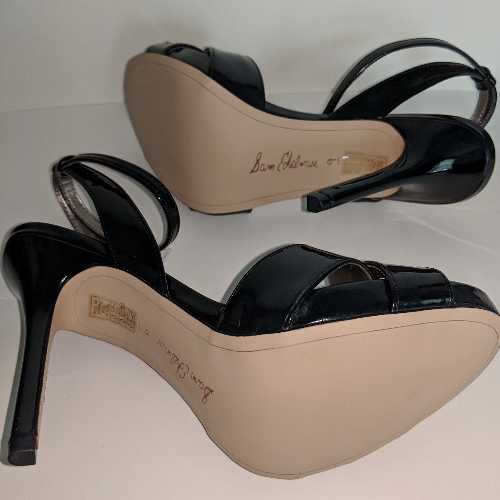 SOLD! Sam Edelman Black Eliza Heels - Picture 4 of 6